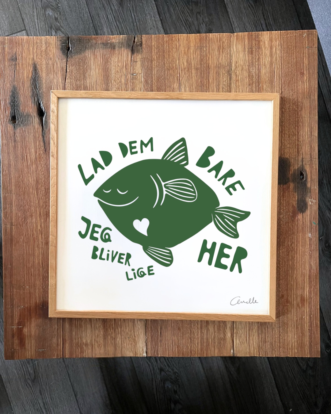 Lad dem bare - Kunstplakat