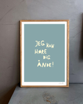 Jeg kan høre dig ånde! - Kunstplakat