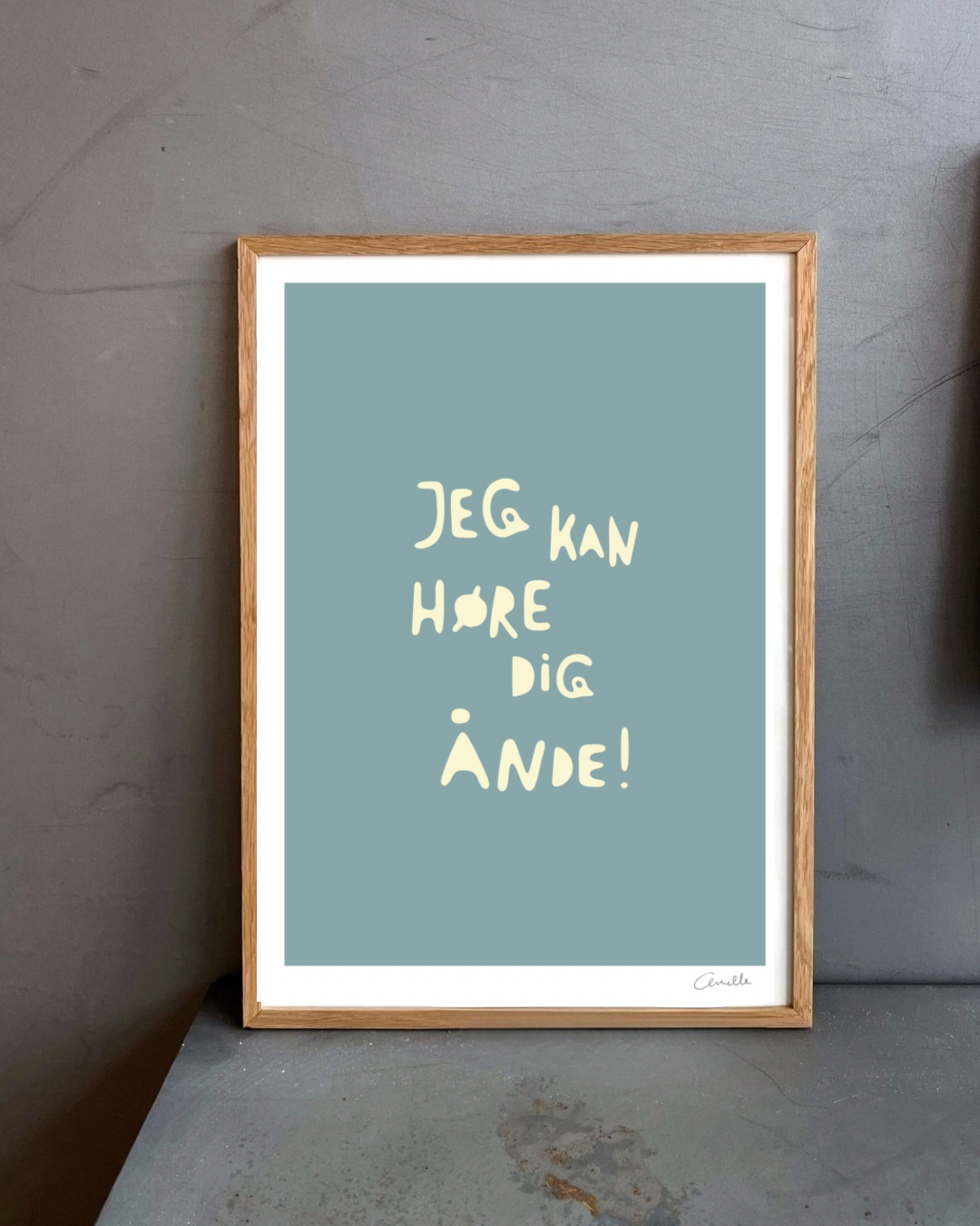 Jeg kan høre dig ånde! - Kunstplakat