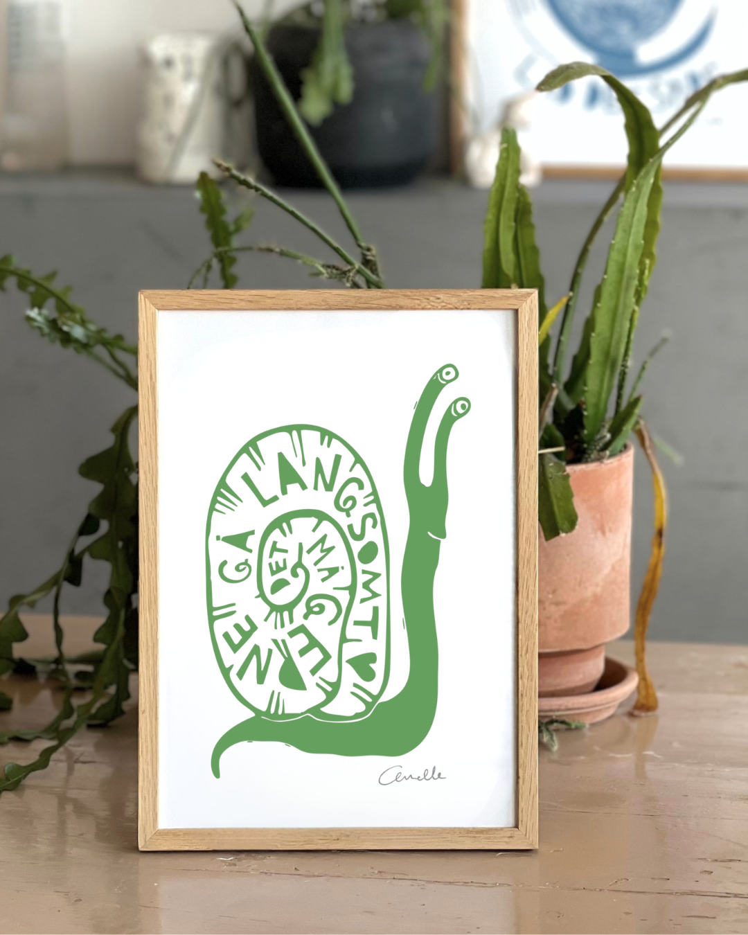 Det må gerne gå langsomt - Kunstplakat