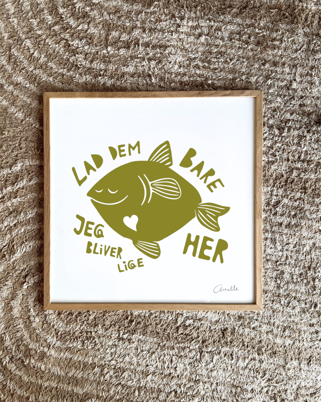 Lad dem bare - Kunstplakat