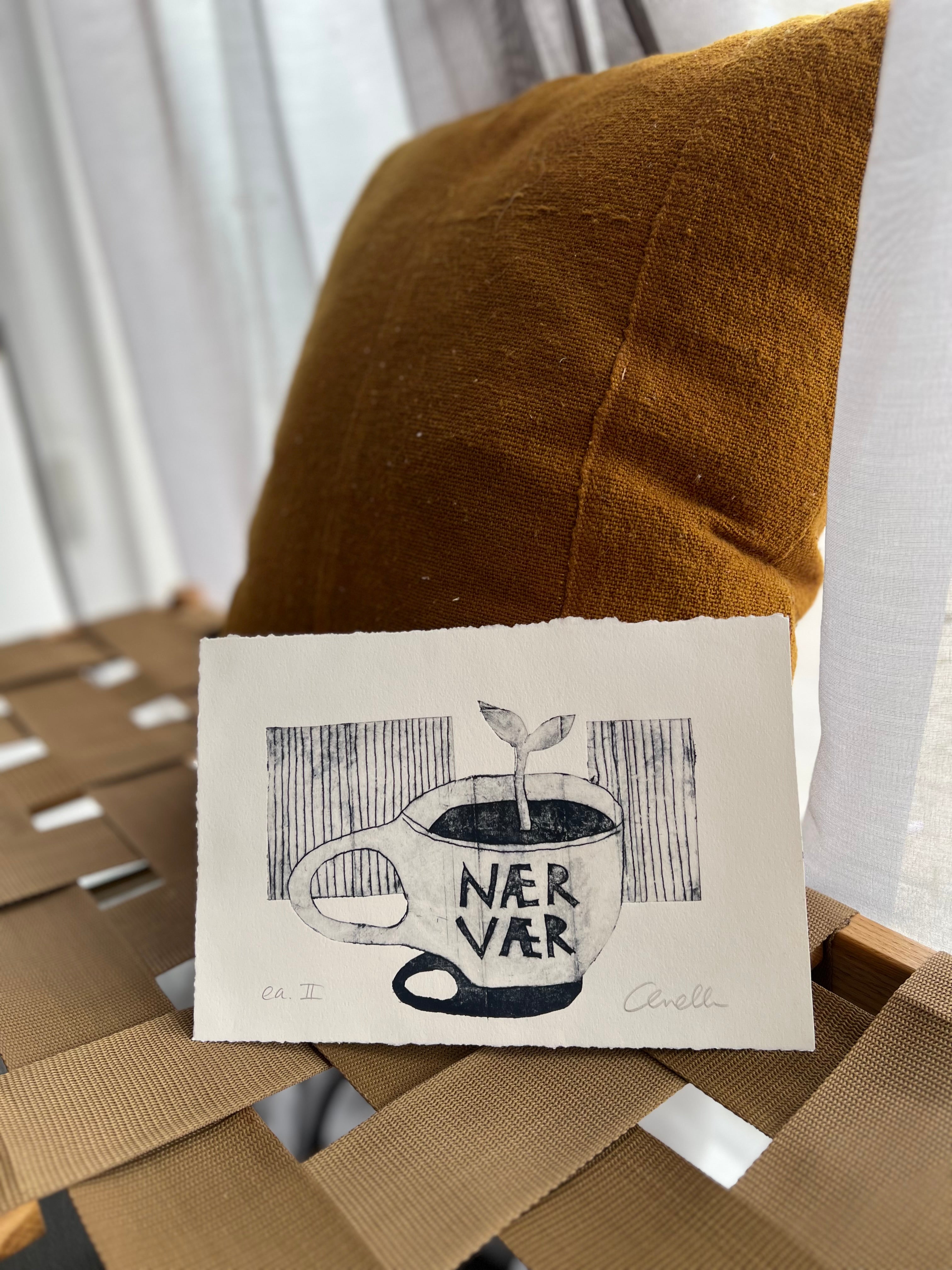 Håndlavet collografi | Nærværskop no. 2 | Anette Zimmerlund