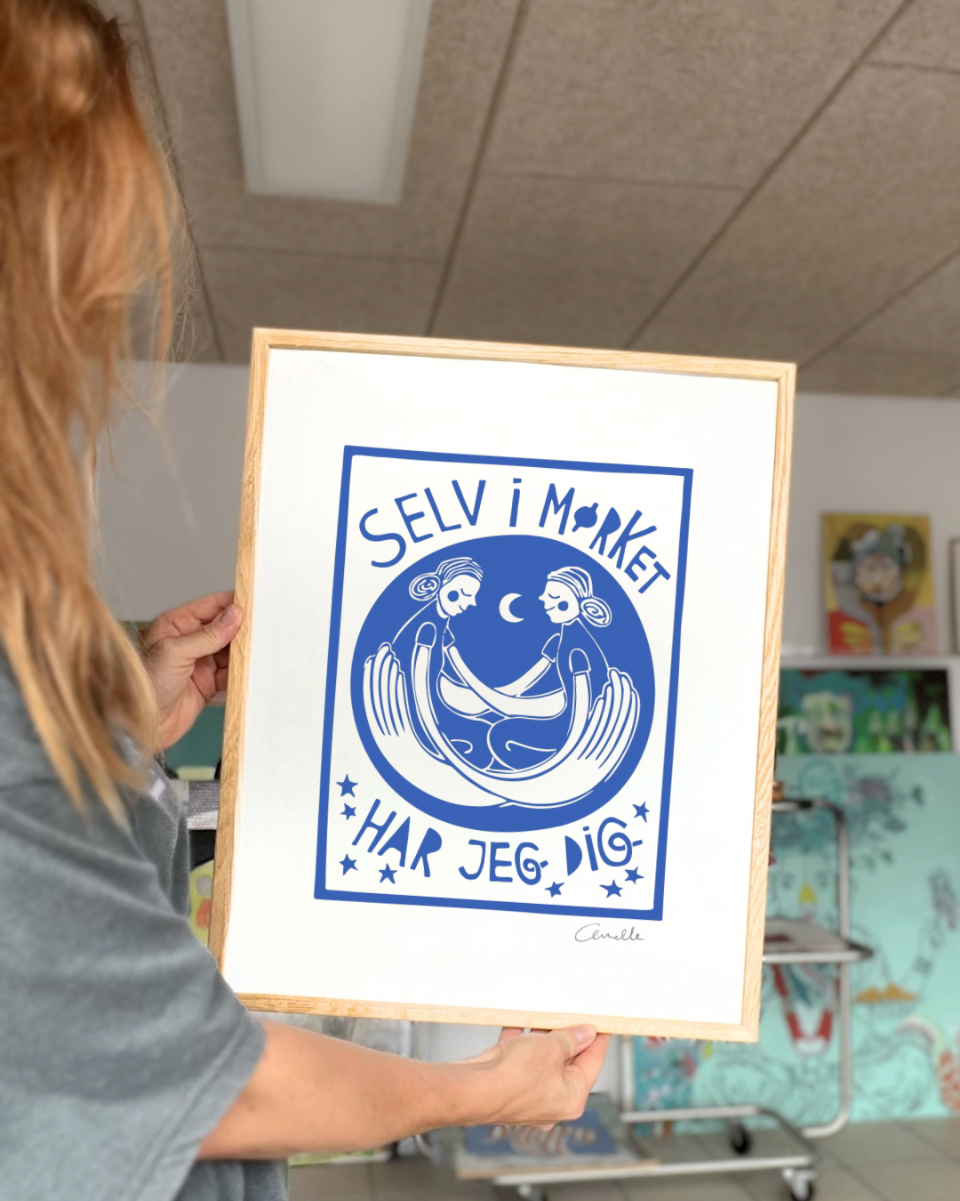 Selv i mørket - Kunstplakat