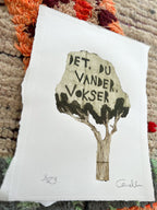Håndlavet collografi | Det, du vander, vokser no. 2 | Anette Zimmerlund