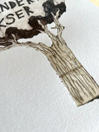 Håndlavet collografi | Det, du vander, vokser no. 1 | Anette Zimmerlund