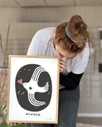 Omsorgsfugl - Kunstplakat