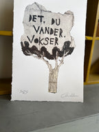 Håndlavet collografi | Det, du vander, vokser no. 1 | Anette Zimmerlund