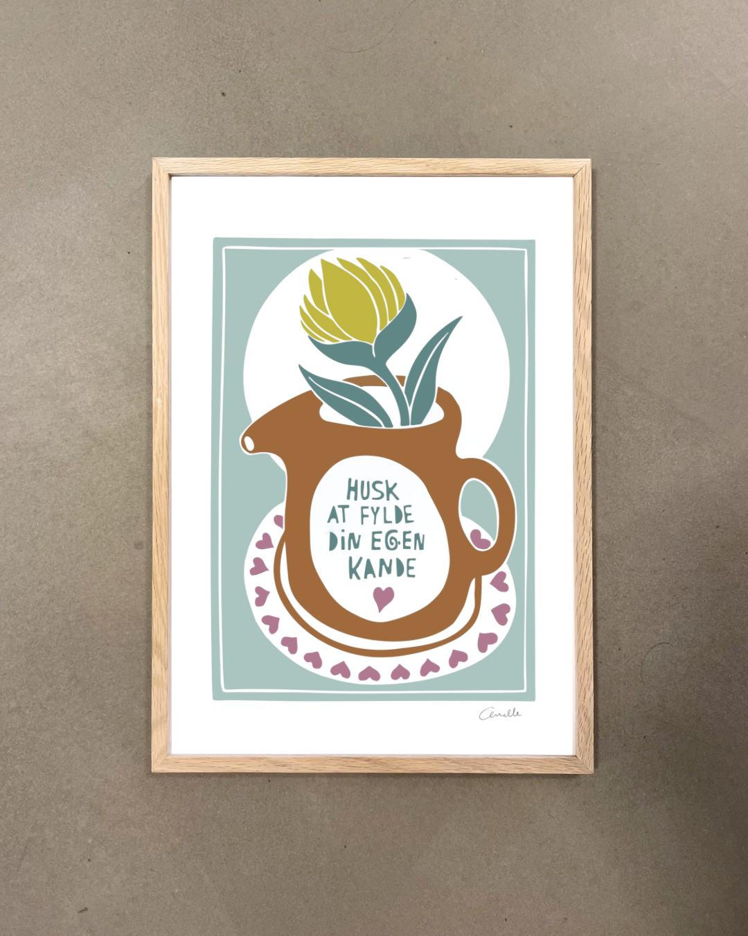 Din egen kande - Kunstplakat