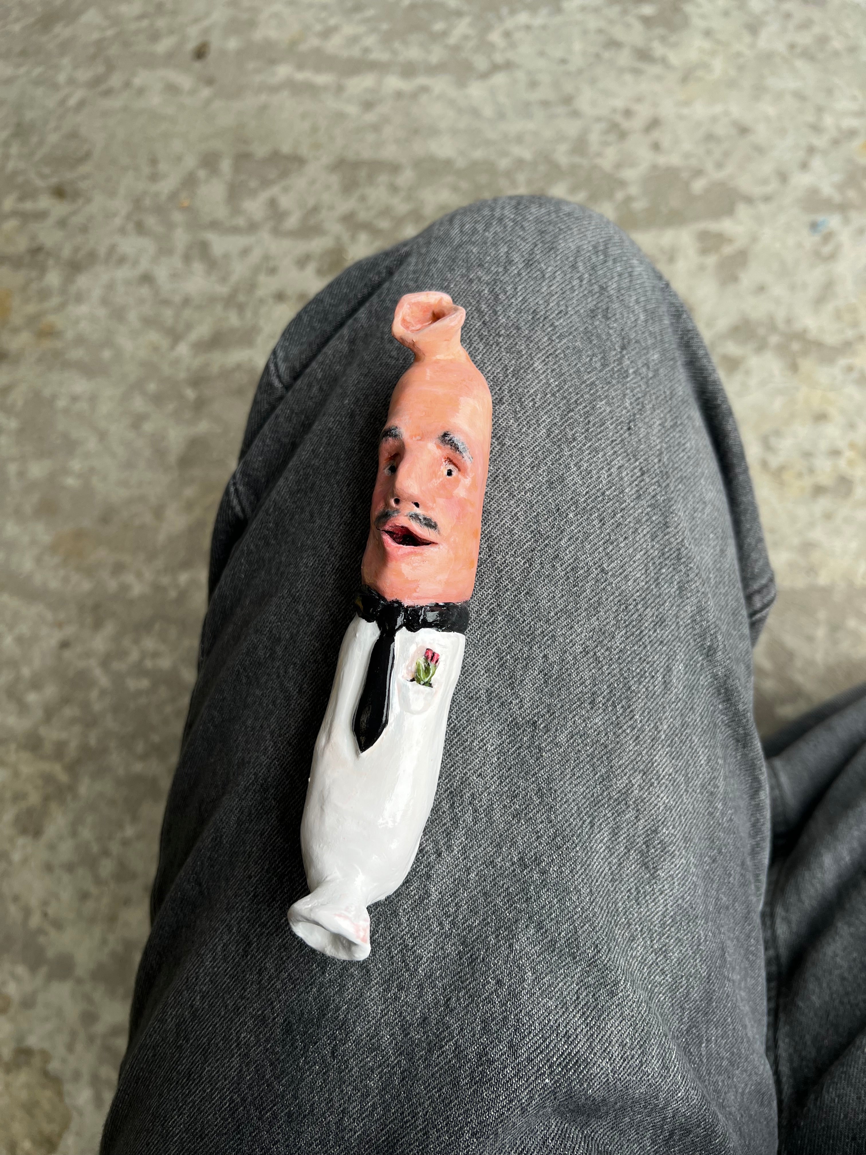 Partypølse Tuxedo || Håndlavet Keramik | Zimmerlund Kunst