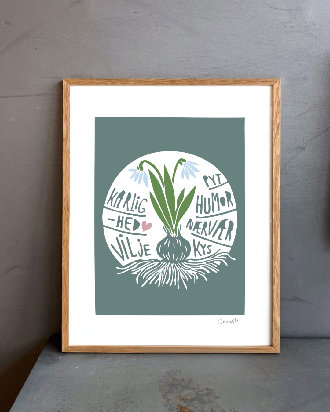 Blomsterløget - Kunstplakat