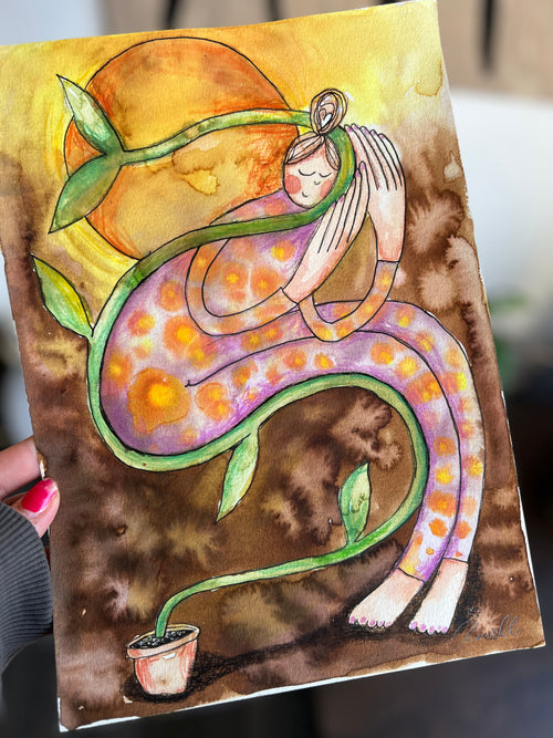 Frøet og alting | Originalt papirværk | A4