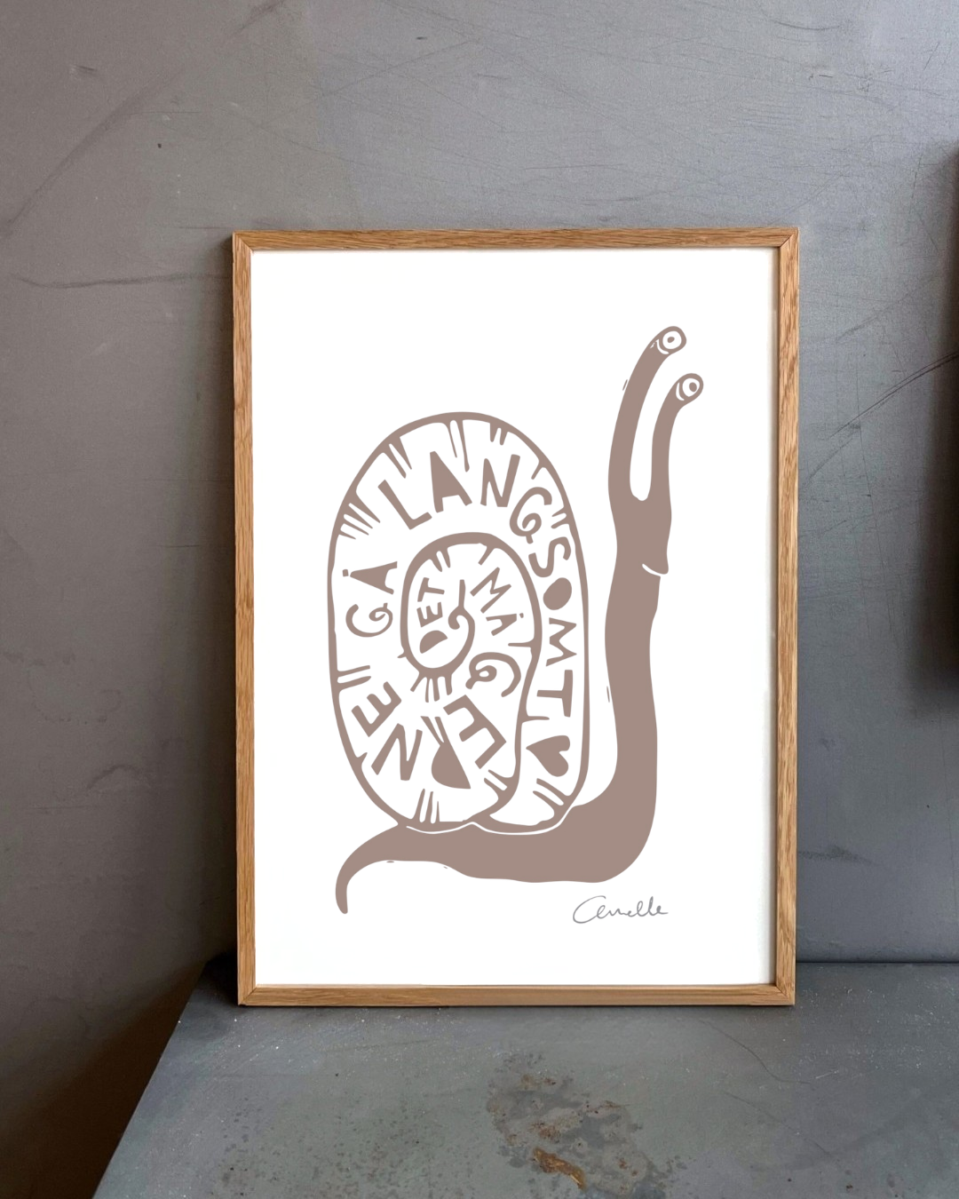 Det må gerne gå langsomt - Kunstplakat