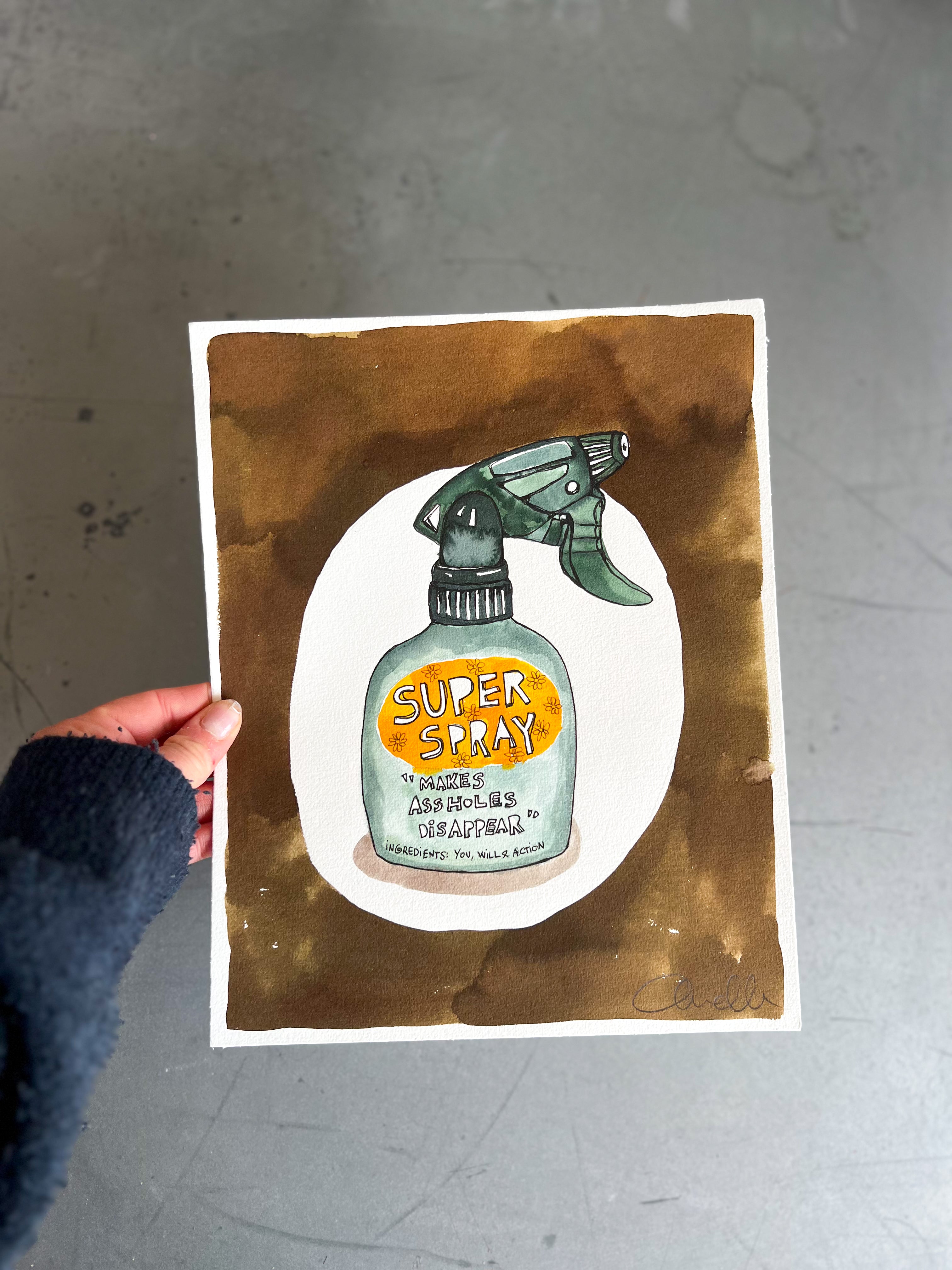 Originalt maleri | Super Spray | Anette Zimmerlund