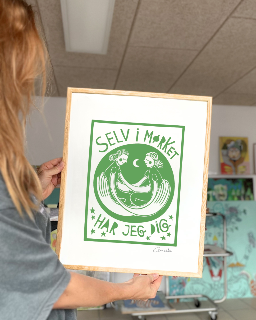 Selv i mørket - Kunstplakat
