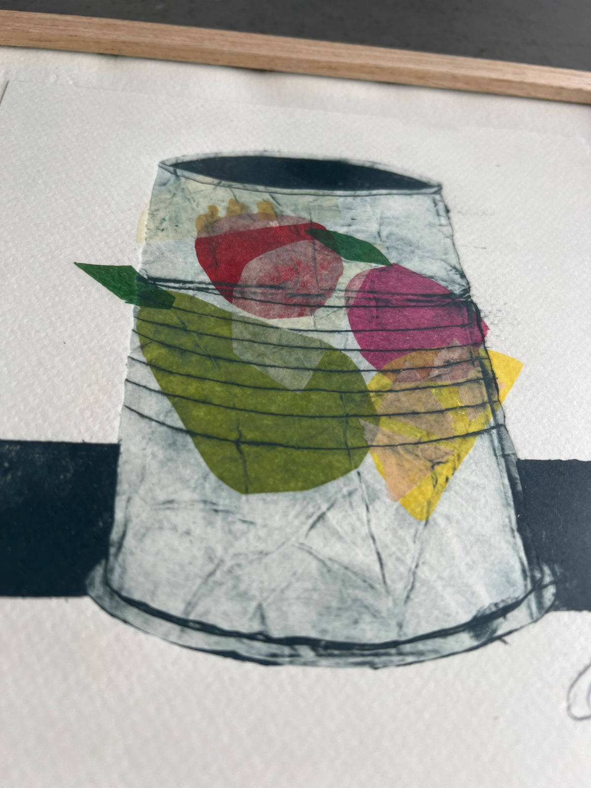 Indrammet collografi | Dåsefrugter | Anette Zimmerlund