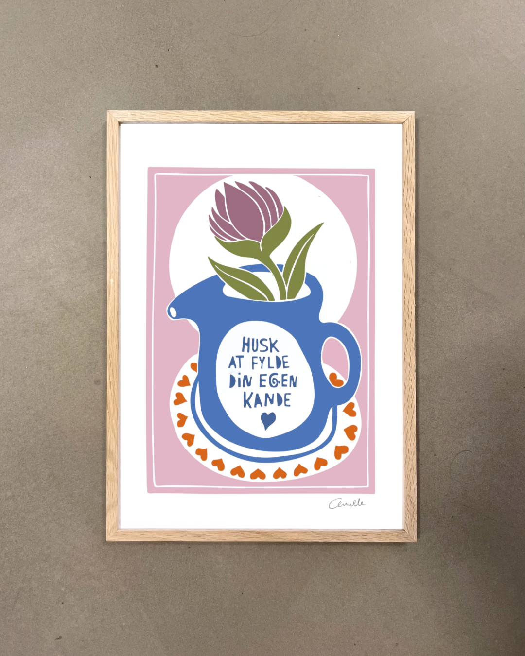 Din egen kande - Kunstplakat