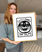 Selv i mørket - Kunstplakat