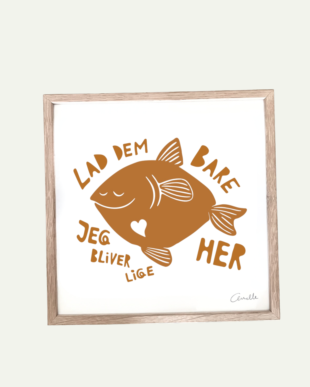 Lad dem bare - Kunstplakat