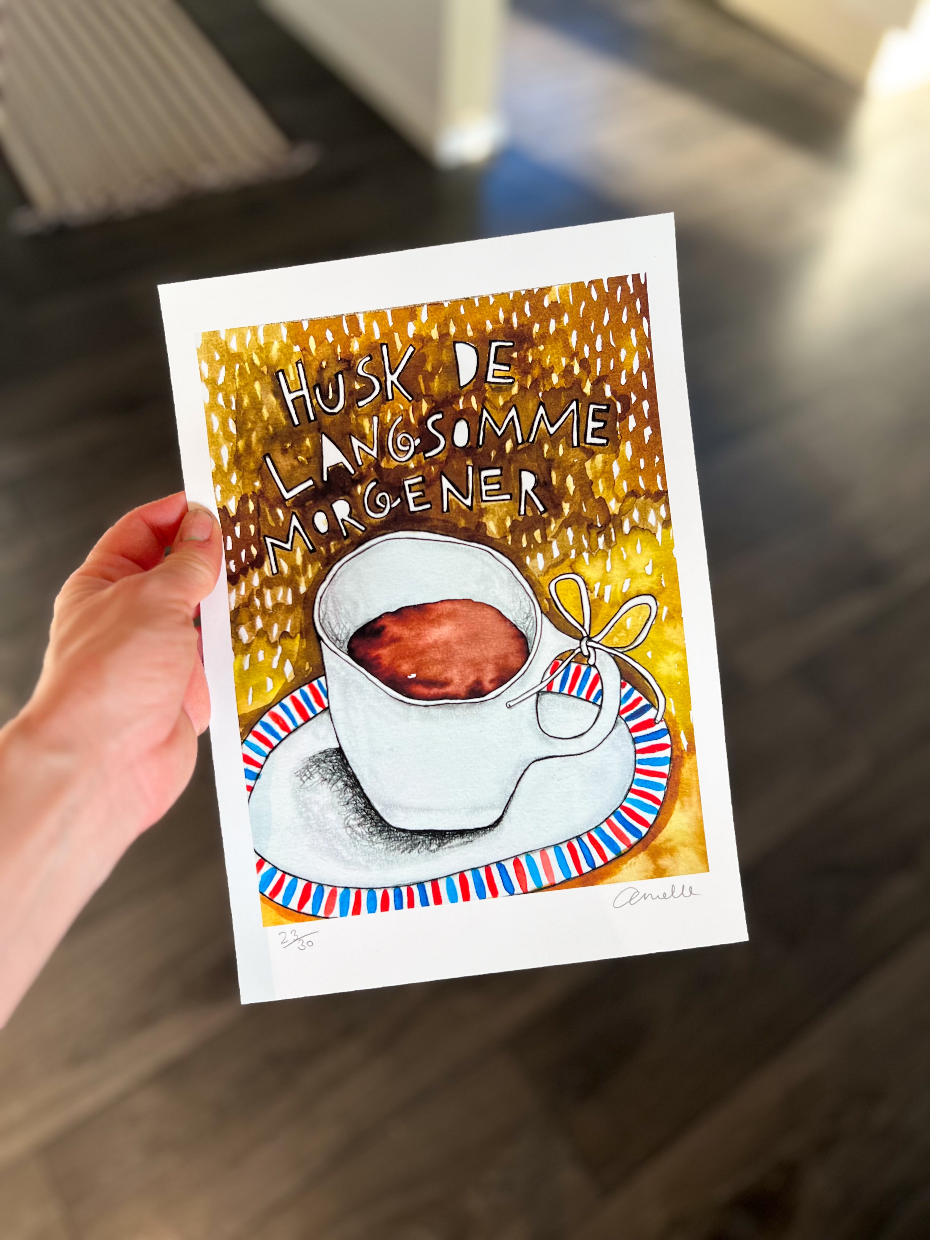 Langsomme morgener - Kunstplakat