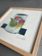Indrammet collografi | Dåsefrugter | Anette Zimmerlund