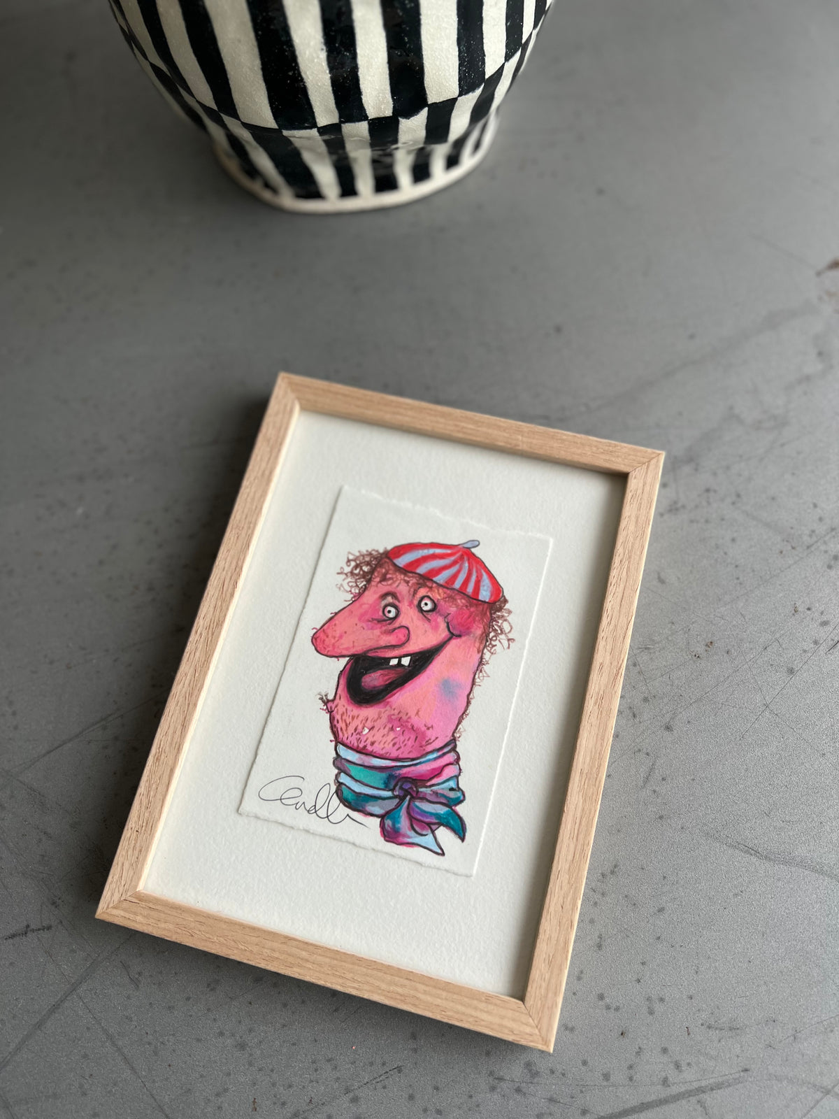 Indrammet maleri | Bonjour Amour | Anette Zimmerlund