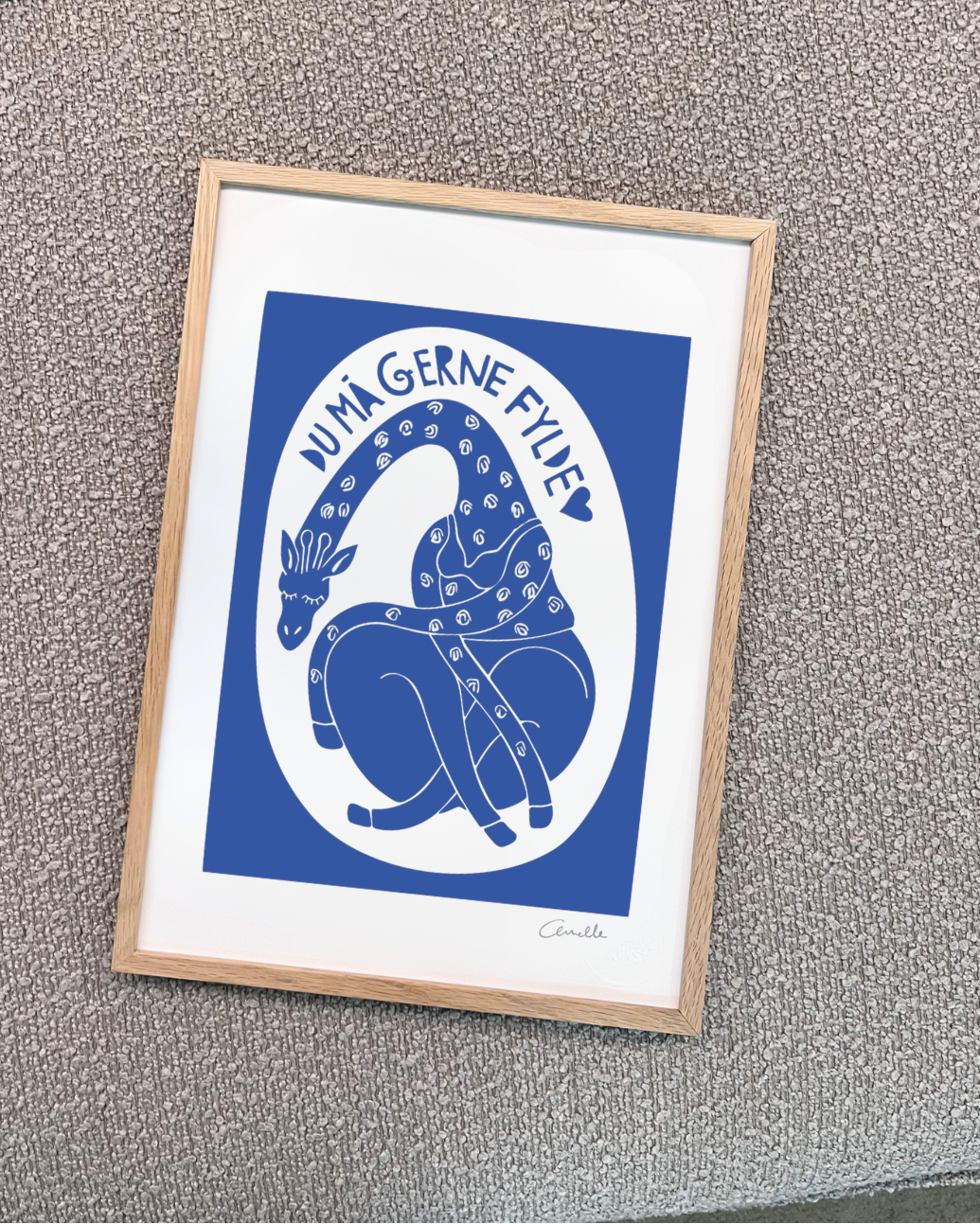 Du må gerne fylde - Kunstplakat