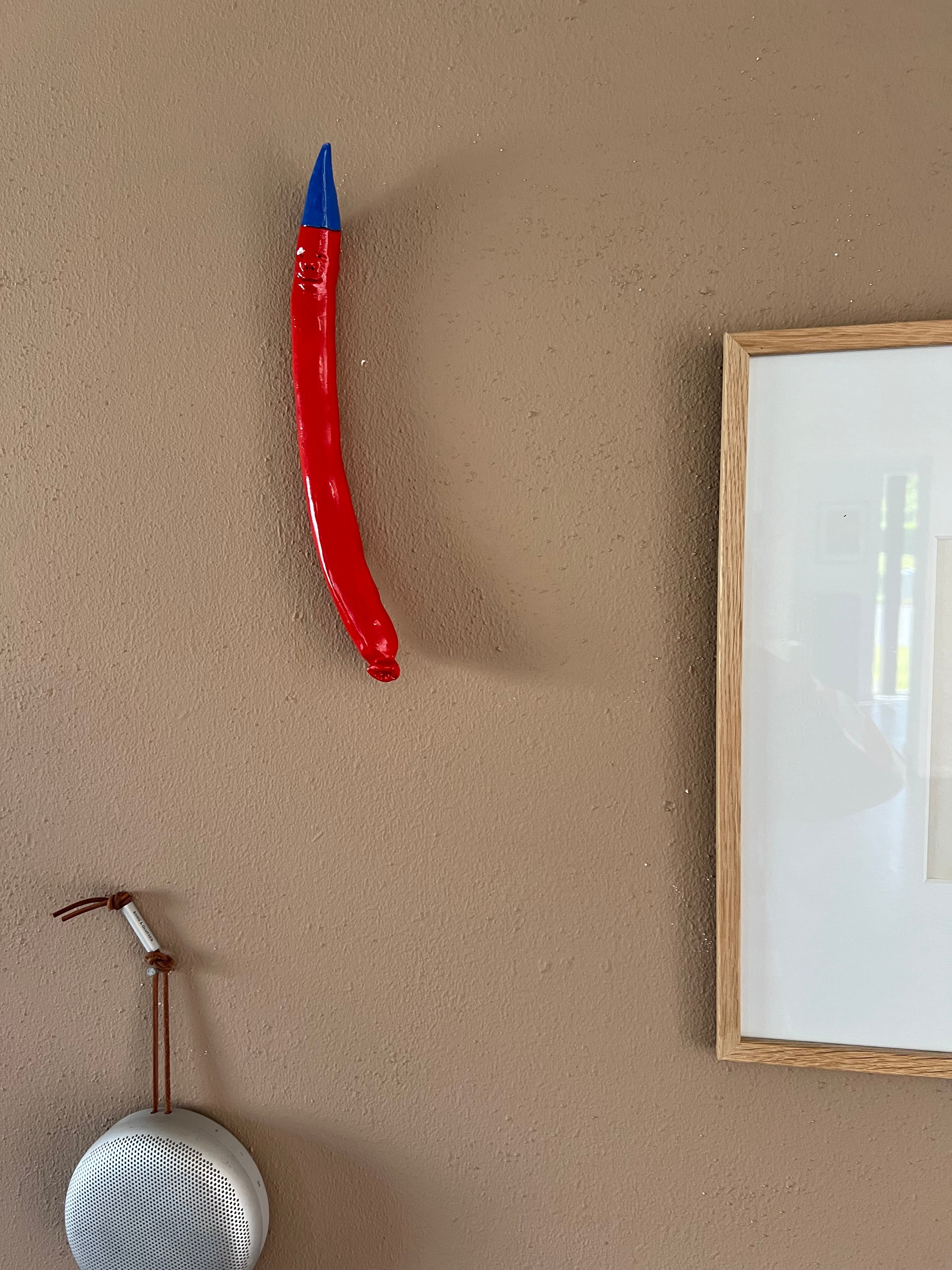 Partypølse || Håndlavet Keramik – Blå festhat | Zimmerlund Kunst