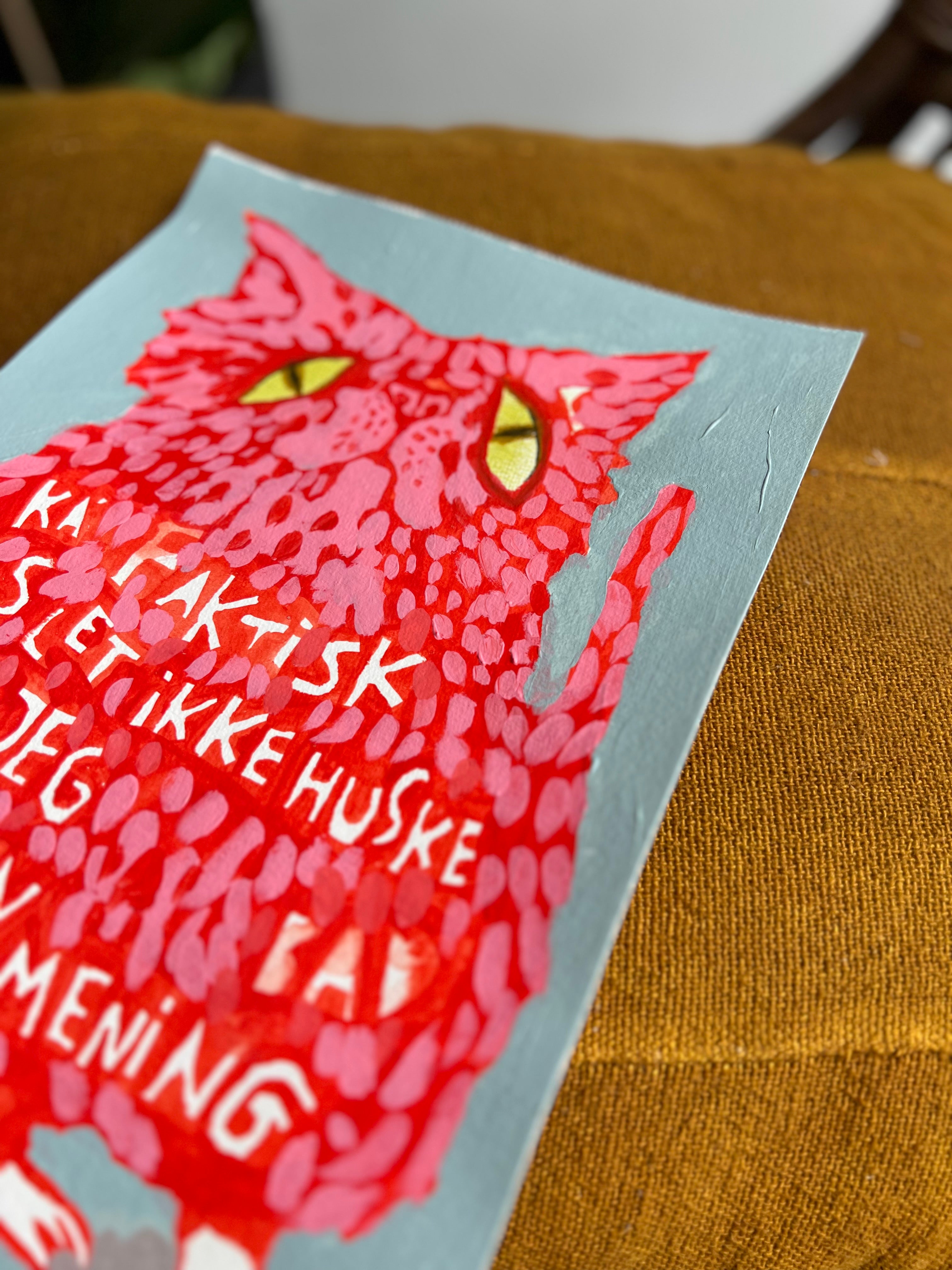 Originalt maleri | Kat no. 1 | Anette Zimmerlund