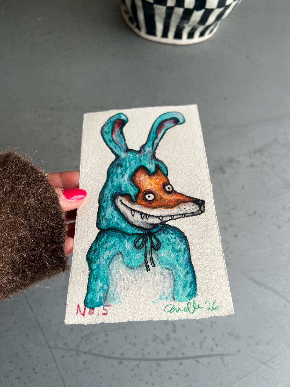 Originalt papirværk | Listesko no. 5 | Anette Zimmerlund