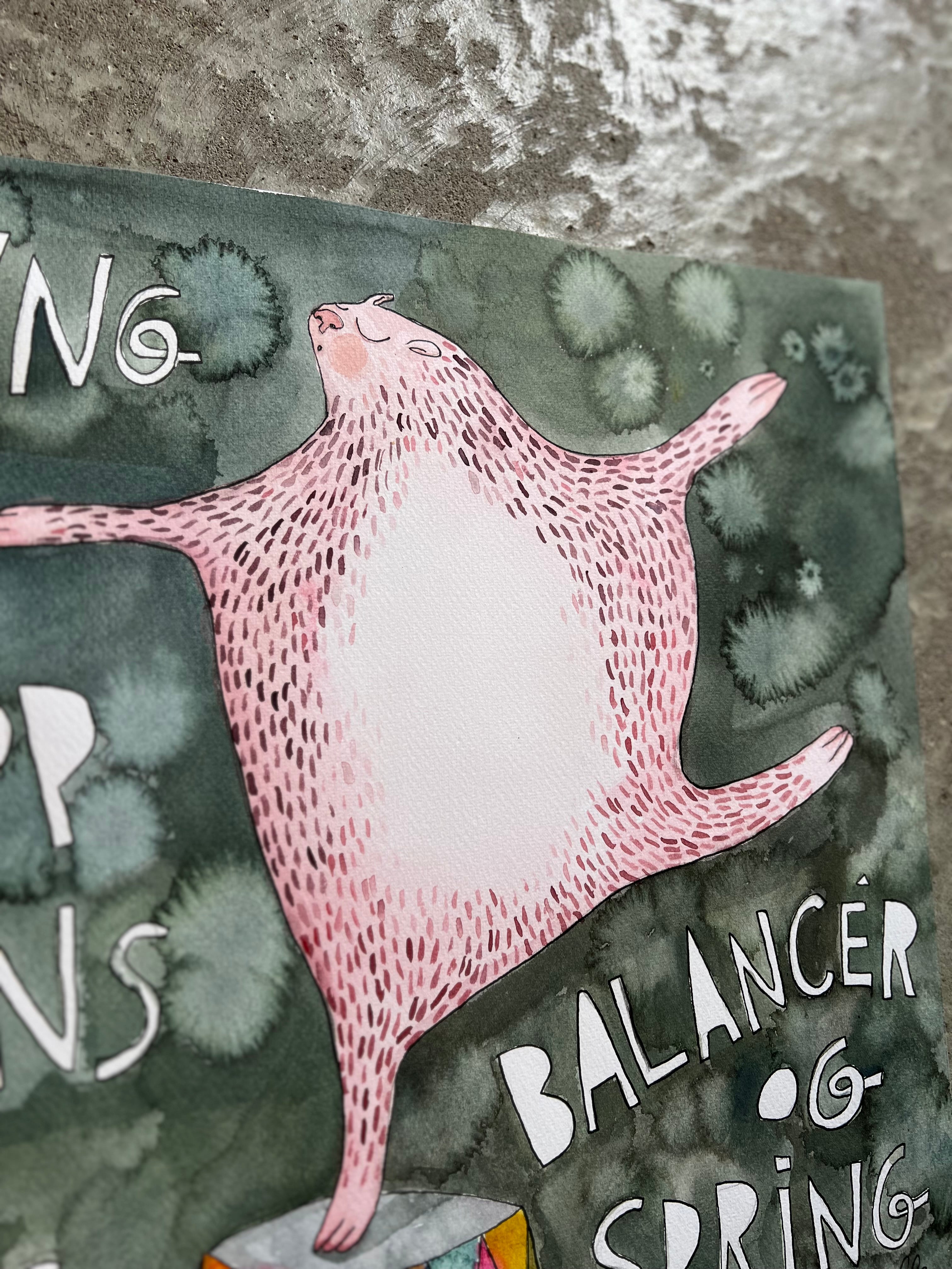 Originalt maleri | Syng, hop, dans | Anette Zimmerlund