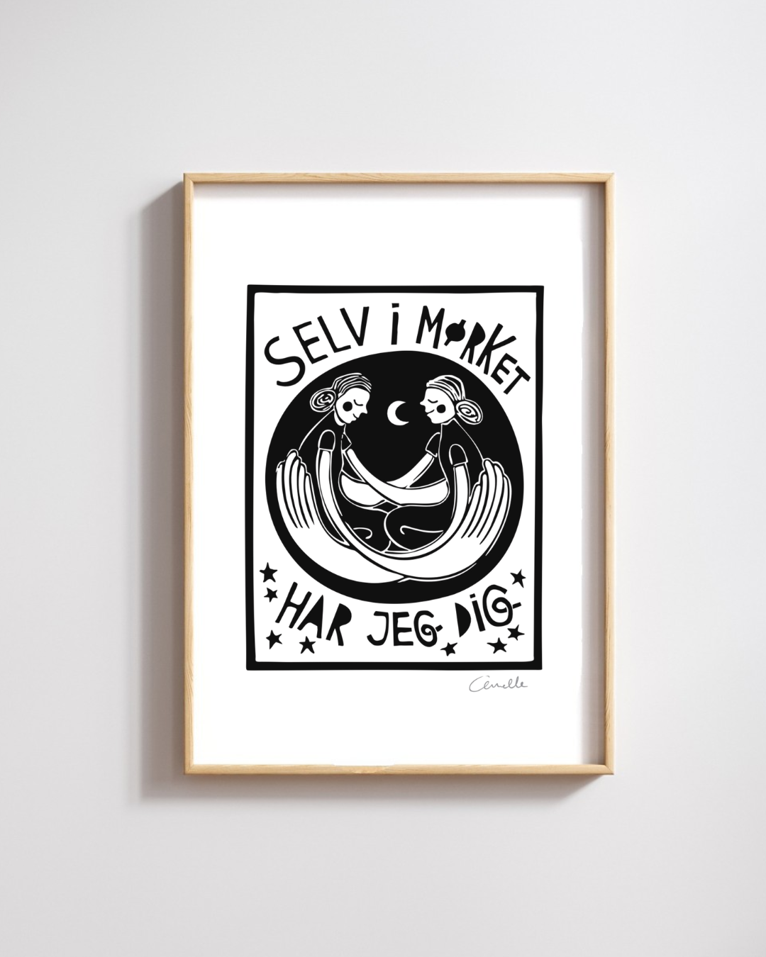 Selv i mørket - Kunstplakat