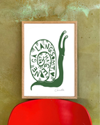 Det må gerne gå langsomt - Kunstplakat