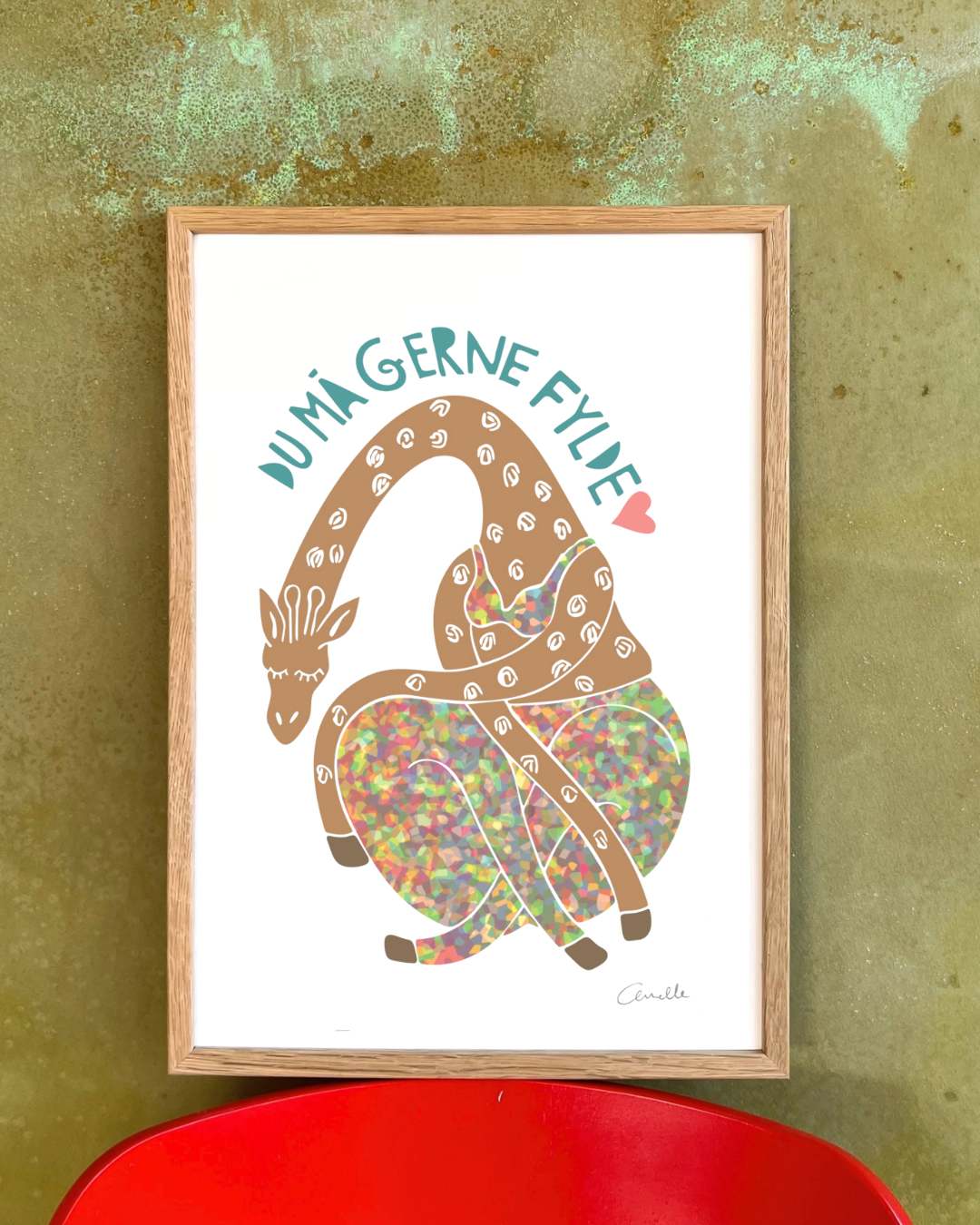 Du må gerne fylde - Kunstplakat