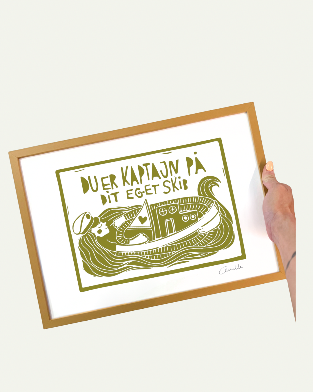 Kaptajn - Kunstplakat