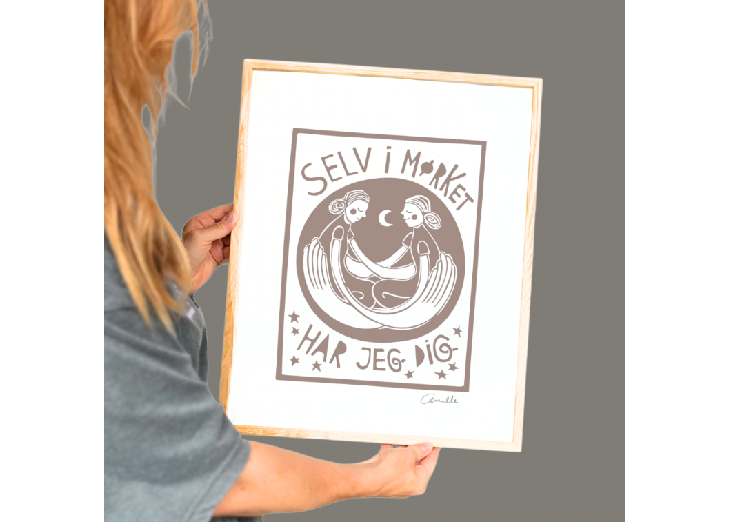 Selv i mørket - Kunstplakat