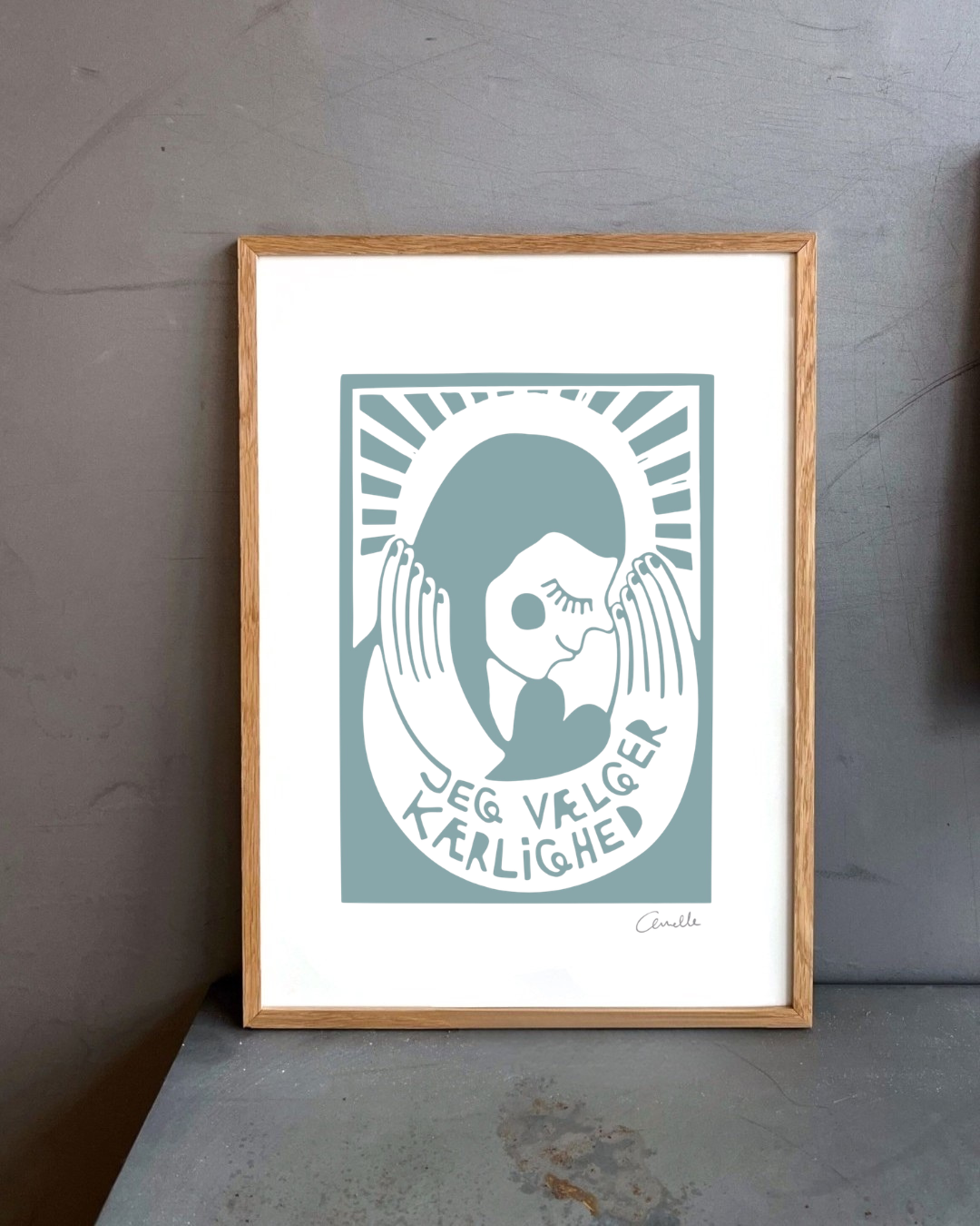 Jeg vælger kærlighed - Kunstplakat