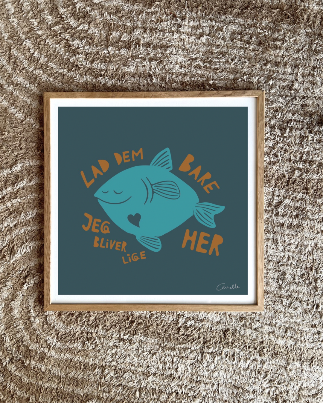 Lad dem bare - Kunstplakat