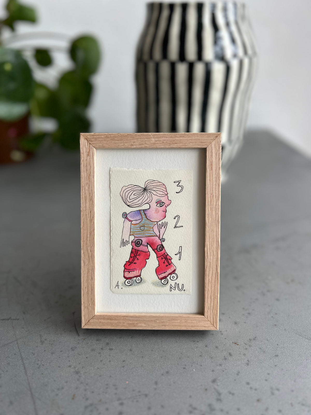 3, 2, 1.... NU | Originalt maleri | Anette Zimmerlund