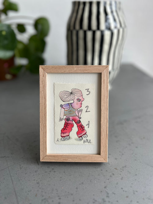 3, 2, 1.... NU | Originalt maleri | Anette Zimmerlund