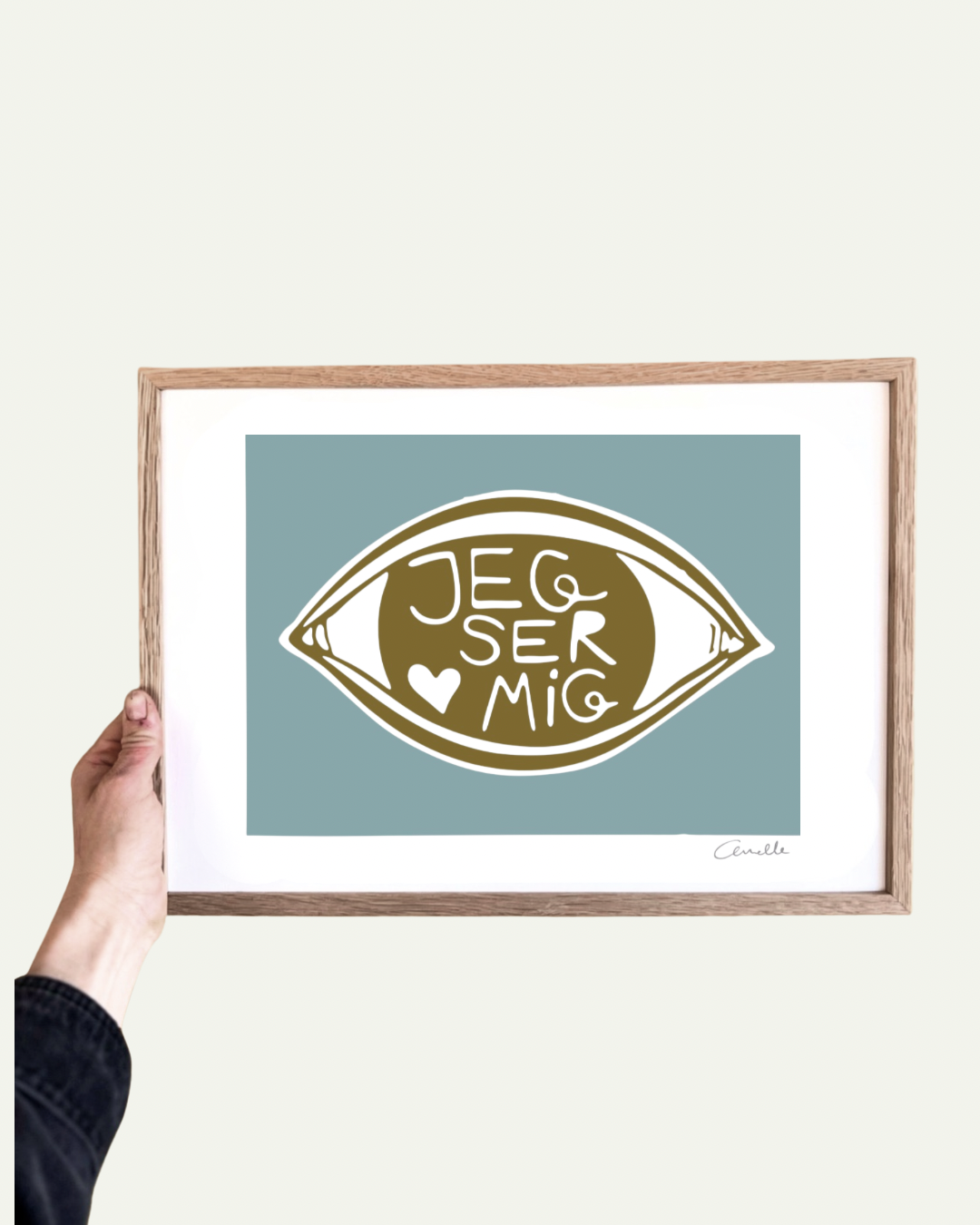 Jeg ser mig - Kunstplakat