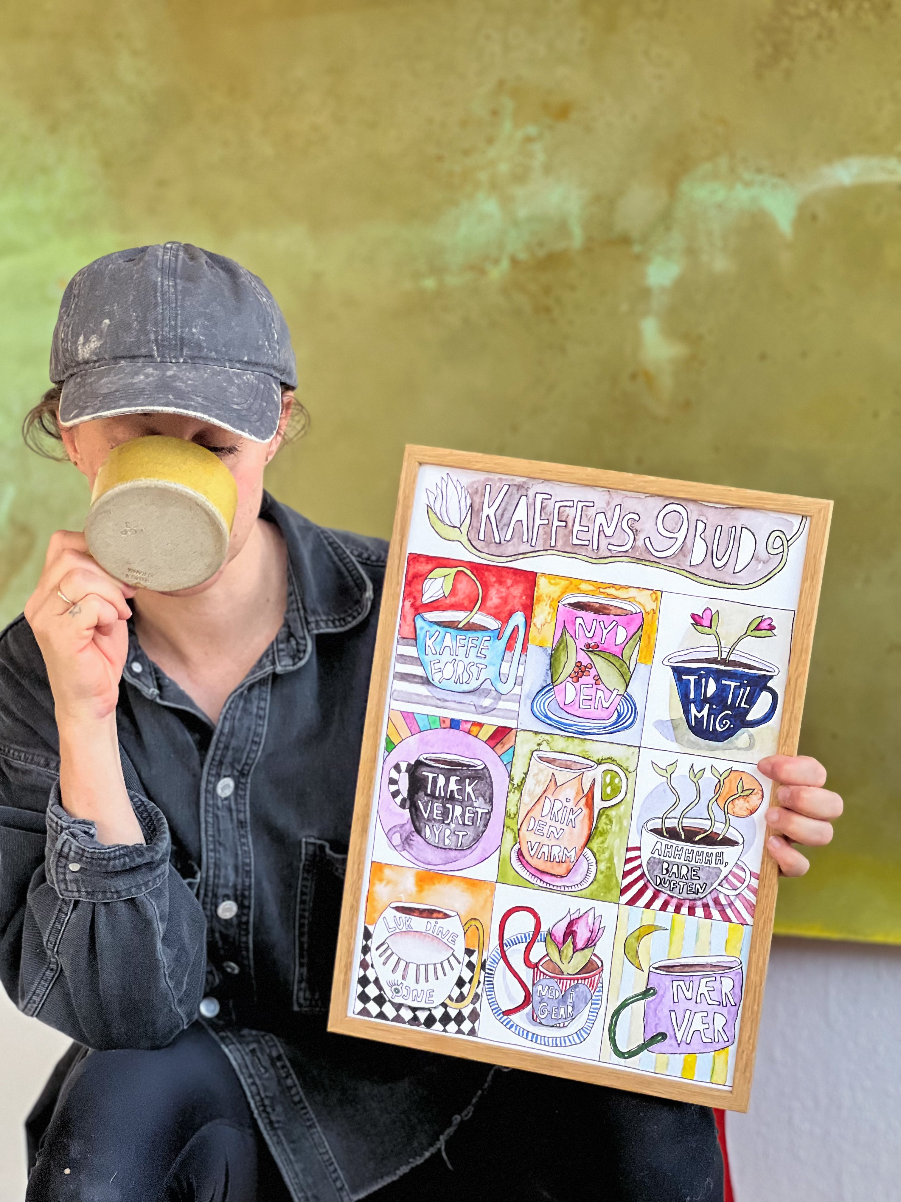 Kaffens 9 Bud - Kunstplakat