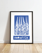 Hornfisk - Kunstplakat