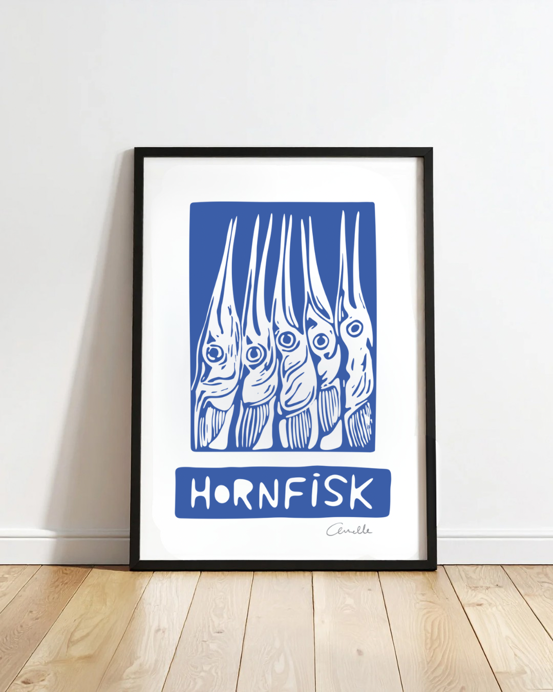 Hornfisk - Kunstplakat
