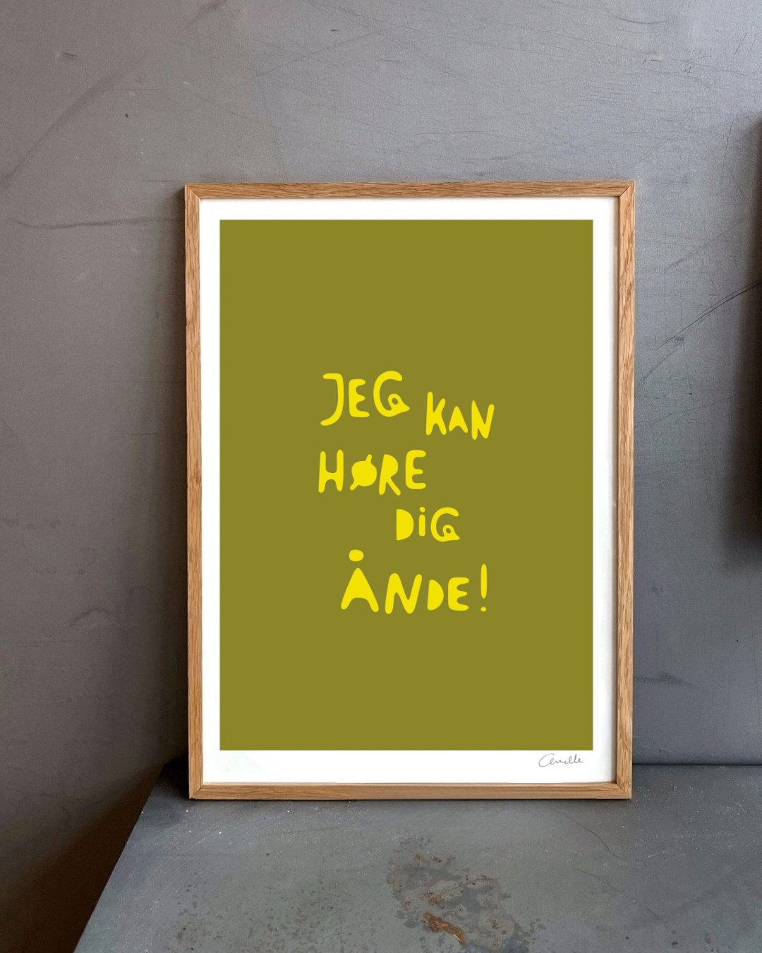 Jeg kan høre dig ånde! - Kunstplakat