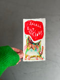 Originalt farveblyantsværk | Kattestudier no. 8