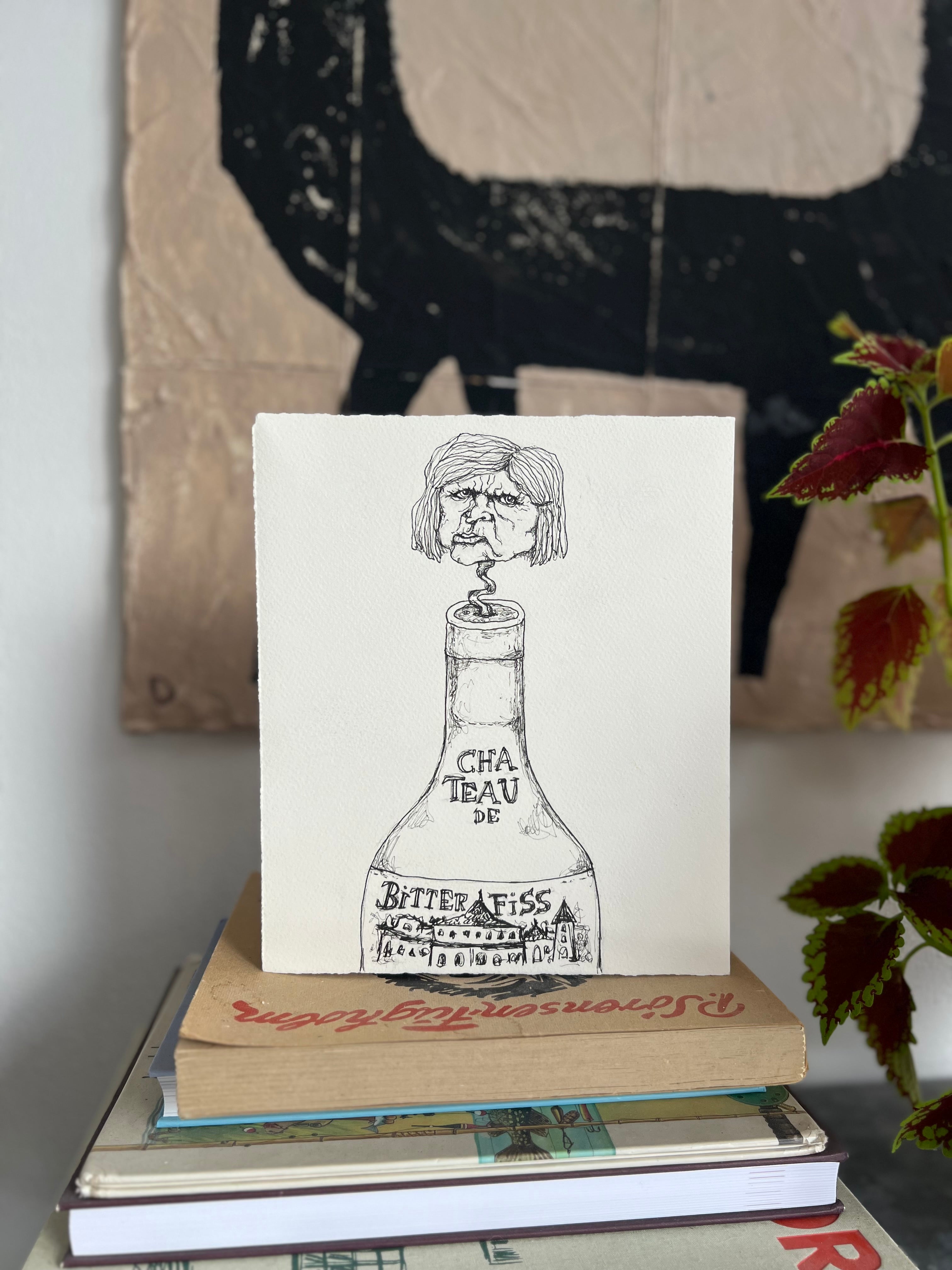 Original tegning | CHATEAU de Bitter Fiss | Anette Zimmerlund