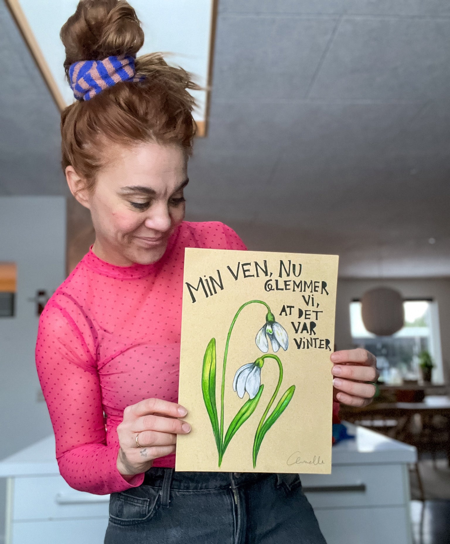 Min ven nu glemmer vi - Kunstplakat