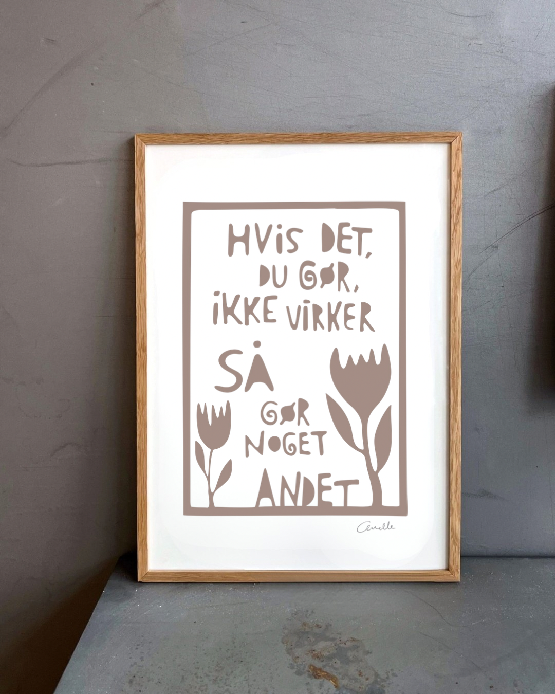 Gør noget andet - Kunstplakat