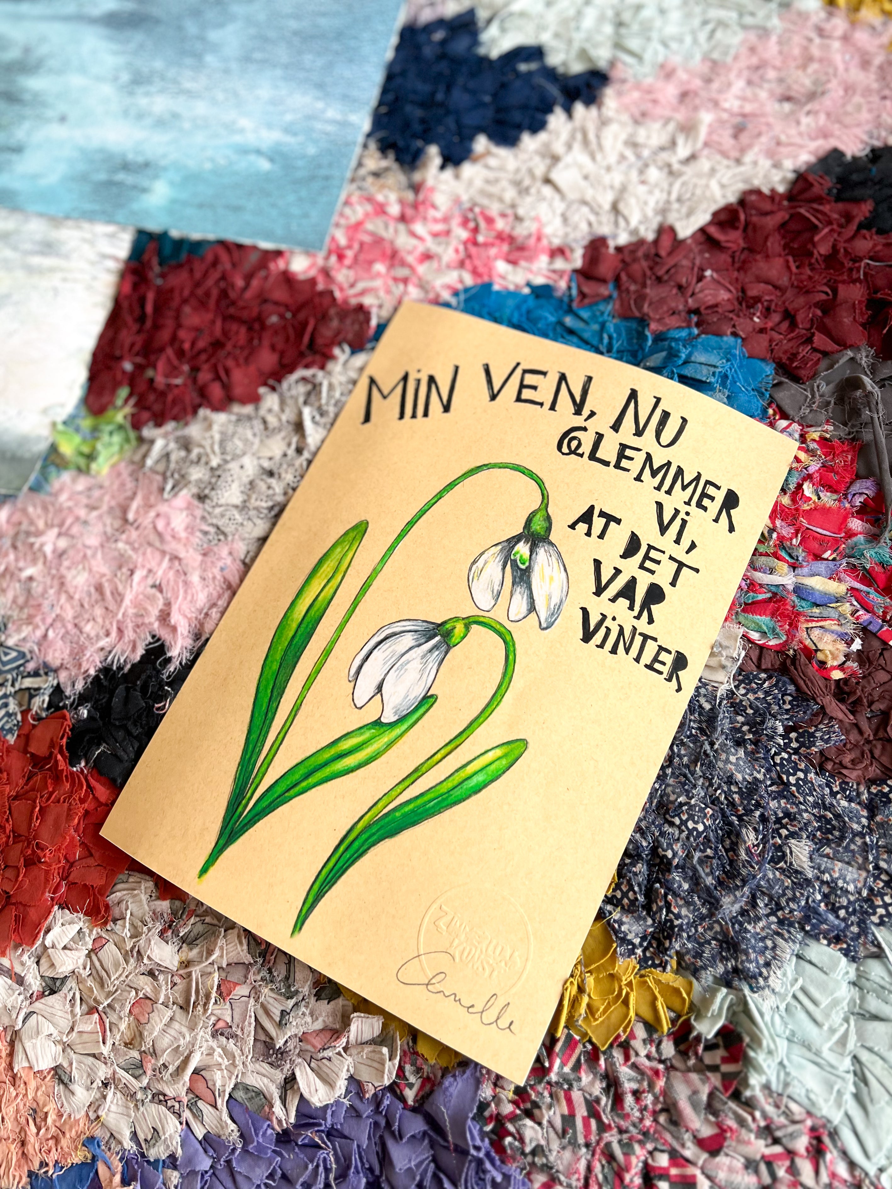 Min ven nu glemmer vi - Kunstplakat