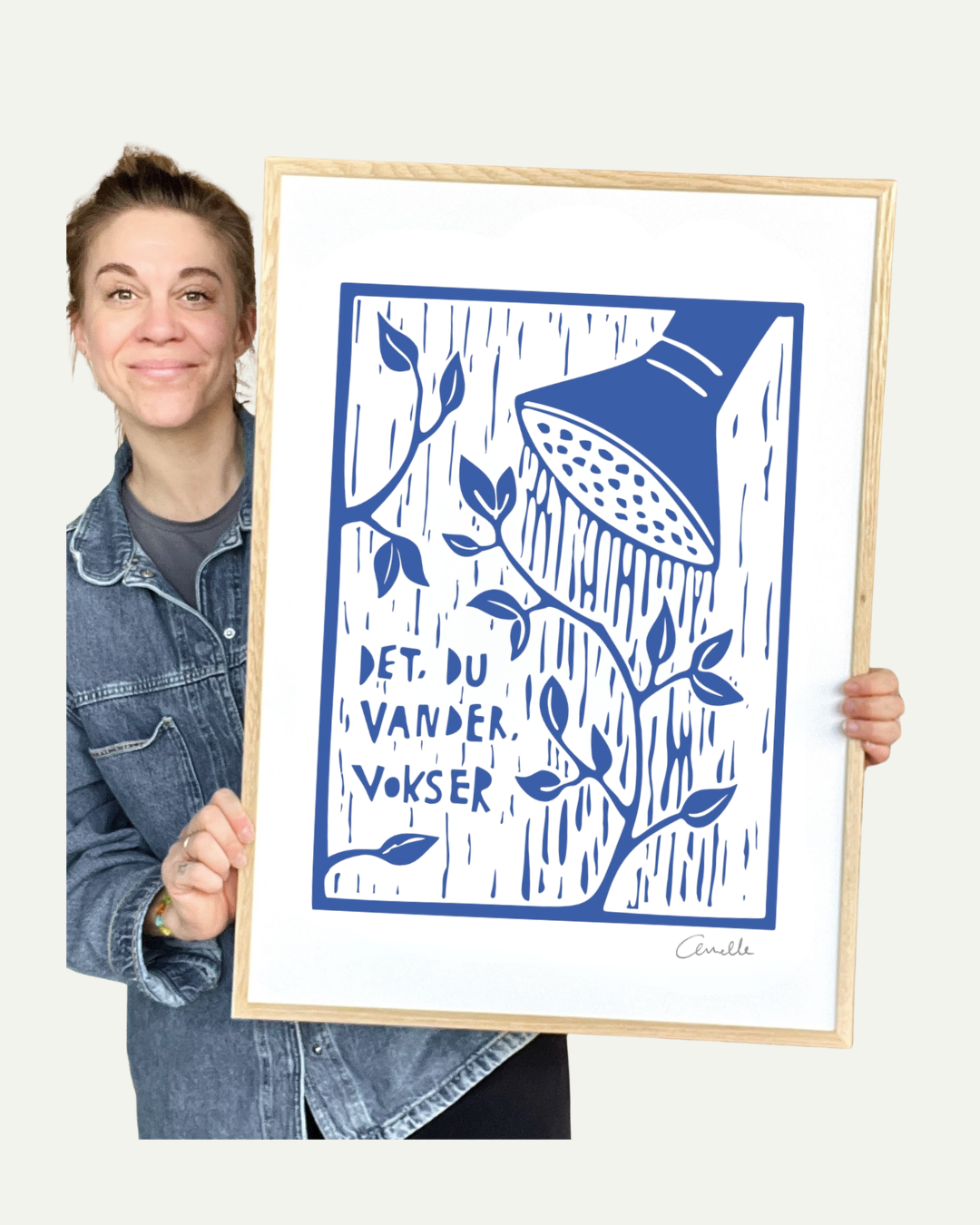 Det du vander vokser - Kunstplakat
